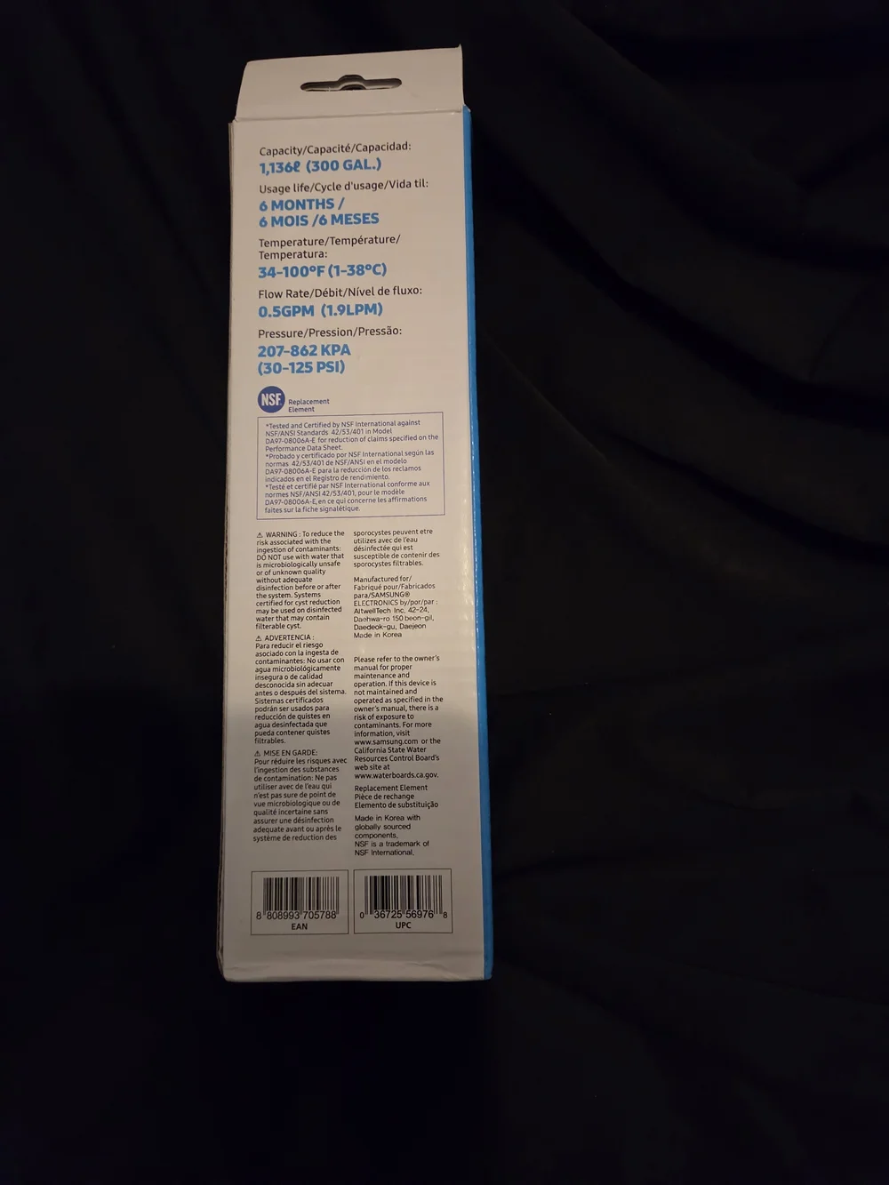 Samsung Genuine Water Filters. 2 Pack